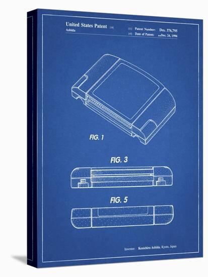 PP451-Blueprint Nintendo 64 Game Cartridge Patent Poster-Cole Borders-Premier Image Canvas