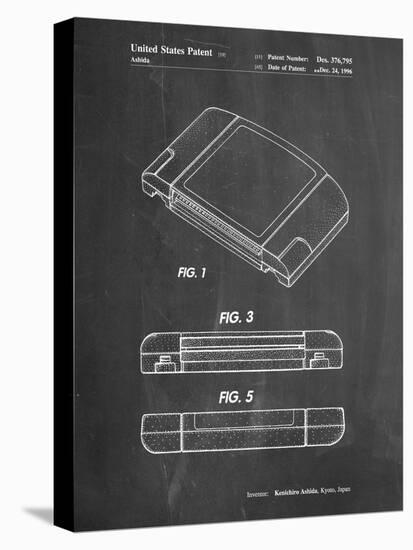 PP451-Chalkboard Nintendo 64 Game Cartridge Patent Poster-Cole Borders-Premier Image Canvas