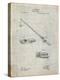 PP490-Antique Grid Parchment Fishing Rod and Reel 1884 Patent Poster-Cole Borders-Premier Image Canvas