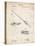 PP490-Vintage Parchment Fishing Rod and Reel 1884 Patent Poster-Cole Borders-Premier Image Canvas