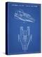 PP515-Blueprint Star Wars RZ-1 A Wing Starfighter Patent Print-Cole Borders-Premier Image Canvas