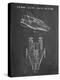 PP515-Chalkboard Star Wars RZ-1 A Wing Starfighter Patent Print-Cole Borders-Premier Image Canvas