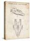 PP515-Vintage Parchment Star Wars RZ-1 A Wing Starfighter Patent Print-Cole Borders-Premier Image Canvas