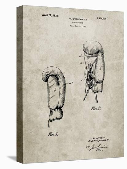 PP517-Sandstone Boxing Glove 1925 Patent Poster-Cole Borders-Premier Image Canvas