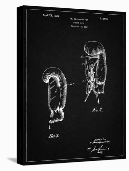 PP517-Vintage Black Boxing Glove 1925 Patent Poster-Cole Borders-Premier Image Canvas