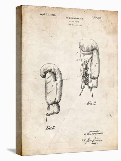 PP517-Vintage Parchment Boxing Glove 1925 Patent Poster-Cole Borders-Premier Image Canvas