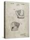 PP538-Sandstone A.J. Turner Baseball Mitt Patent Poster-Cole Borders-Premier Image Canvas