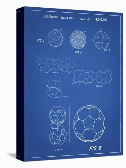 PP54-Blueprint Soccer Ball 1985 Patent Poster-Cole Borders-Premier Image Canvas