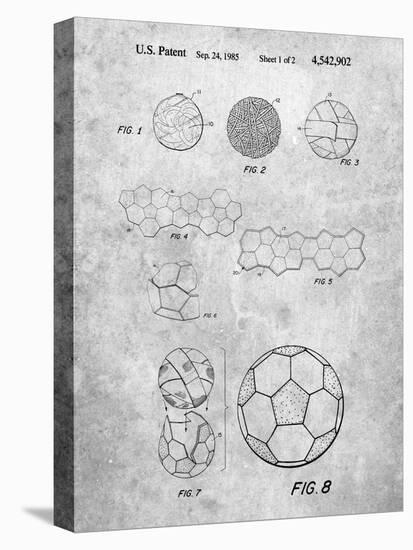 PP54-Slate Soccer Ball 1985 Patent Poster-Cole Borders-Premier Image Canvas