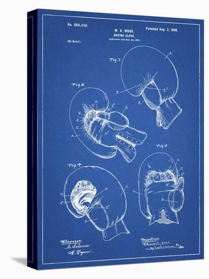 PP58-Blueprint Vintage Boxing Glove 1898 Patent Poster-Cole Borders-Premier Image Canvas