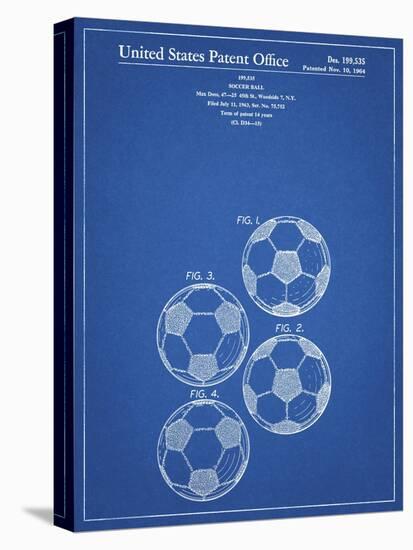 PP587-Blueprint Soccer Ball 4 Image Patent Poster-Cole Borders-Premier Image Canvas