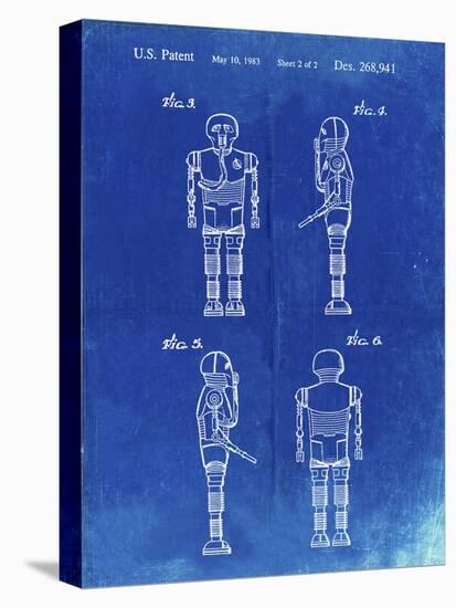 PP617-Faded Blueprint Star Wars Medical Droid Poster-Cole Borders-Premier Image Canvas