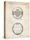 PP62-Vintage Parchment Leather Soccer Ball Patent Poster-Cole Borders-Premier Image Canvas