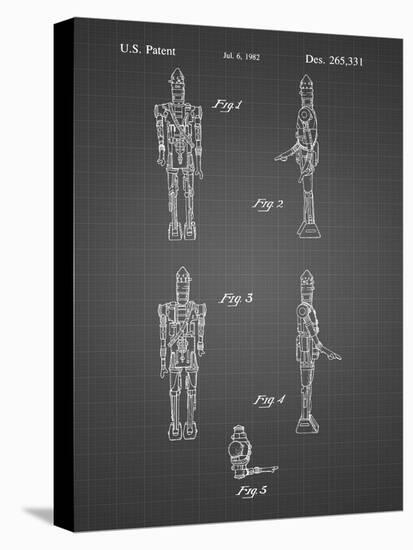 PP646-Black Grid Star Wars IG-88 Assassin Droid Patent Wall Art Poster-Cole Borders-Premier Image Canvas