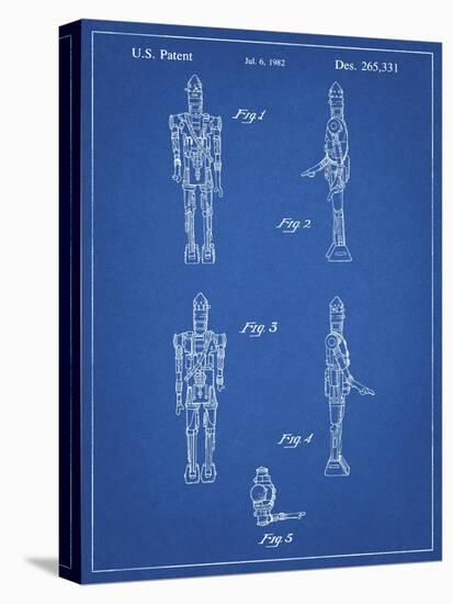 PP646-Blueprint Star Wars IG-88 Assassin Droid Patent Wall Art Poster-Cole Borders-Premier Image Canvas