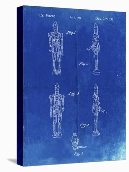 PP646-Faded Blueprint Star Wars IG-88 Assassin Droid Patent Wall Art Poster-Cole Borders-Premier Image Canvas