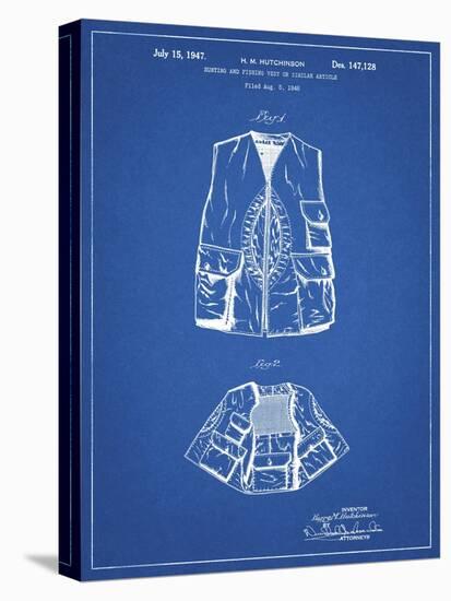 PP661-Blueprint Hunting and Fishing Vest Patent Poster-Cole Borders-Premier Image Canvas