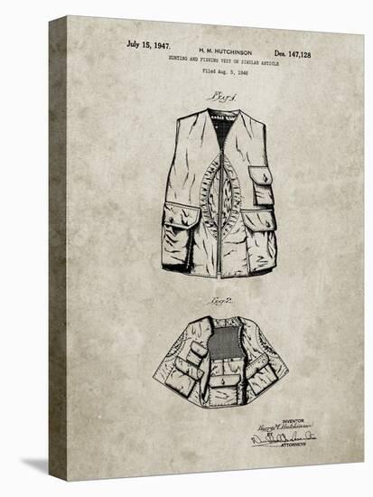 PP661-Sandstone Hunting and Fishing Vest Patent Poster-Cole Borders-Premier Image Canvas