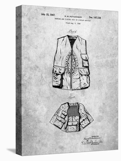 PP661-Slate Hunting and Fishing Vest Patent Poster-Cole Borders-Premier Image Canvas