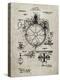PP67-Sandstone Gyrocompass Patent Poster-Cole Borders-Premier Image Canvas