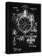 PP67-Vintage Black Gyrocompass Patent Poster-Cole Borders-Premier Image Canvas