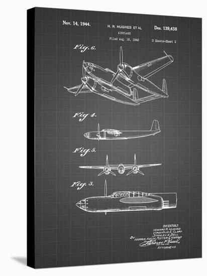 PP69-Black Grid Lockheed XP-58 Chain Lightning Poster-Cole Borders-Premier Image Canvas