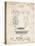 PP690-Vintage Parchment Ridell Football Pads 1926 Patent Poster-Cole Borders-Premier Image Canvas