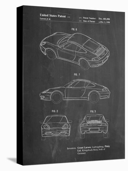 PP700-Chalkboard 199 Porsche 911 Patent Poster-Cole Borders-Premier Image Canvas