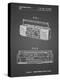 PP752-Black Grid Boom Box Patent Poster-Cole Borders-Premier Image Canvas