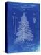 PP765-Faded Blueprint Christmas Tree Poster-Cole Borders-Premier Image Canvas