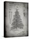 PP765-Faded Grey Christmas Tree Poster-Cole Borders-Premier Image Canvas