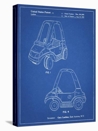 PP816-Blueprint Fisher Price Toy Car Patent Poster-Cole Borders-Premier Image Canvas