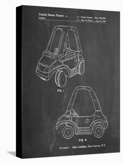 PP816-Chalkboard Fisher Price Toy Car Patent Poster-Cole Borders-Premier Image Canvas