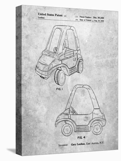 PP816-Slate Fisher Price Toy Car Patent Poster-Cole Borders-Premier Image Canvas