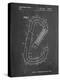 PP83-Chalkboard Oval Carabiner Patent Poster-Cole Borders-Premier Image Canvas