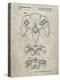 PP86-Sandstone Nintendo 64 Controller Patent Poster-Cole Borders-Premier Image Canvas