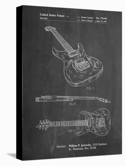 PP888-Chalkboard Ibanez Pro 540RBB Electric Guitar Patent Poster-Cole Borders-Premier Image Canvas