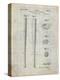 PP89-Antique Grid Parchment Vintage Baseball Bat 1939 Patent Poster-Cole Borders-Premier Image Canvas