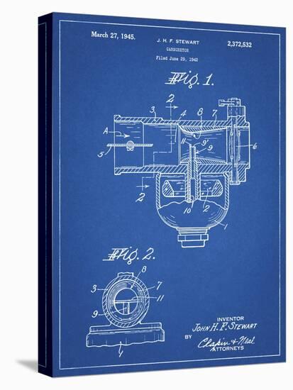 PP891-Blueprint Indian Motorcycle Carburetor Patent Poster-Cole Borders-Premier Image Canvas