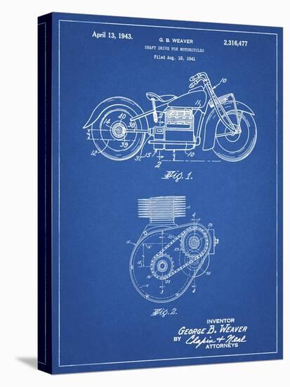 PP892-Blueprint Indian Motorcycle Drive Shaft Patent Poster-Cole Borders-Premier Image Canvas