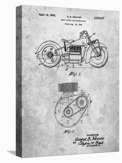 PP892-Slate Indian Motorcycle Drive Shaft Patent Poster-Cole Borders-Premier Image Canvas