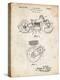 PP892-Vintage Parchment Indian Motorcycle Drive Shaft Patent Poster-Cole Borders-Premier Image Canvas