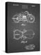 PP893-Black Grid Indian Motorcycle Saddle Patent Poster-Cole Borders-Premier Image Canvas