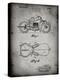 PP893-Faded Grey Indian Motorcycle Saddle Patent Poster-Cole Borders-Premier Image Canvas