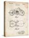 PP893-Vintage Parchment Indian Motorcycle Saddle Patent Poster-Cole Borders-Premier Image Canvas