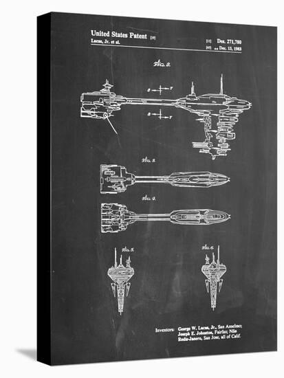 PP95-Chalkboard Star Wars Nebulon B Escort Frigate Poster-Cole Borders-Premier Image Canvas