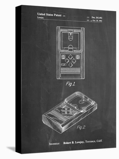 PP950-Chalkboard Mattel Electronic Basketball Game Patent Poster-Cole Borders-Premier Image Canvas