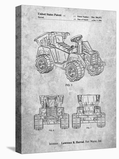 PP951-Slate Mattel Kids Dump Truck Patent Poster-Cole Borders-Premier Image Canvas