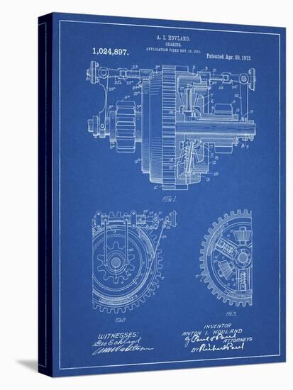 PP953-Blueprint Mechanical Gearing 1912 Patent Poster-Cole Borders-Premier Image Canvas