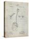PP976-Antique Grid Parchment Original Shovel Patent 1885 Patent Poster-Cole Borders-Premier Image Canvas